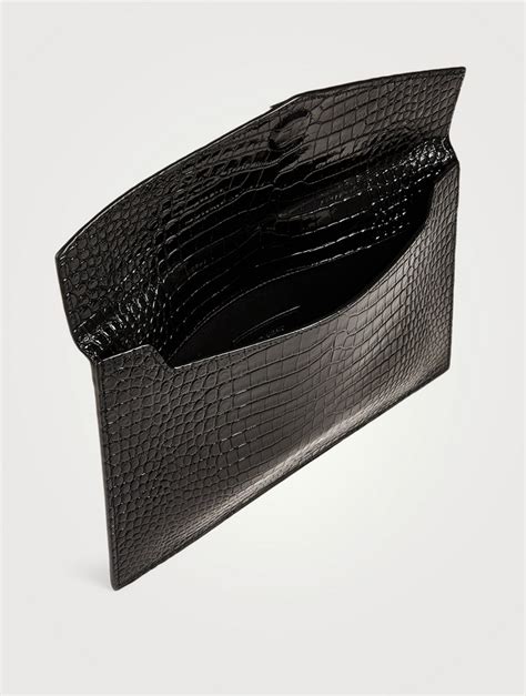 ysl envelope bag|YSL crocodile envelope bag.